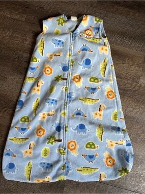 Light Blue Safari Print Kids Sleep Sack